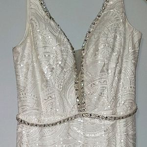 Wedding dress, white, large